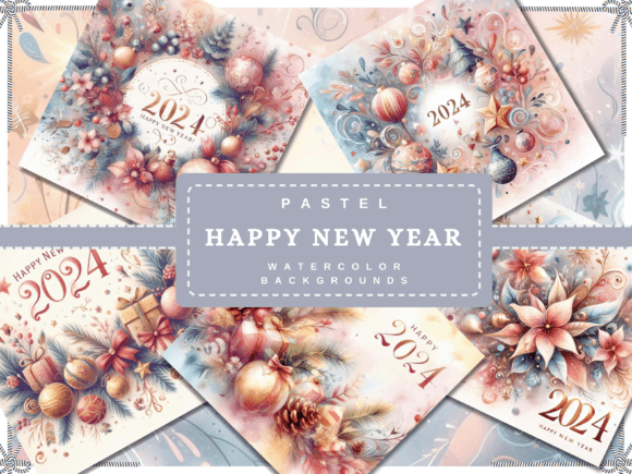 50 Pastel Happy New Year Digital Papers Bundle: A Designer's Guide