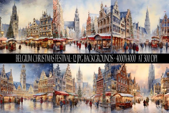 Belgium Christmas Festival Backgrounds: A Designer's Festive Toolkit