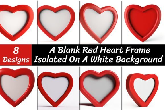 Blank Red Heart Frame Backgrounds: A Designer's Guide