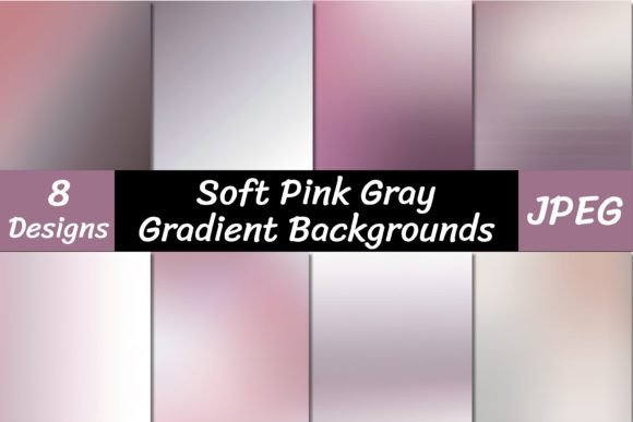 Elevate Your Projects with Soft Pink Gray Gradient Backgrounds