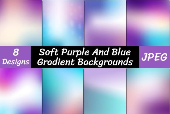 Elevate Your Visuals with Soft Purple and Blue Gradient Backgrounds