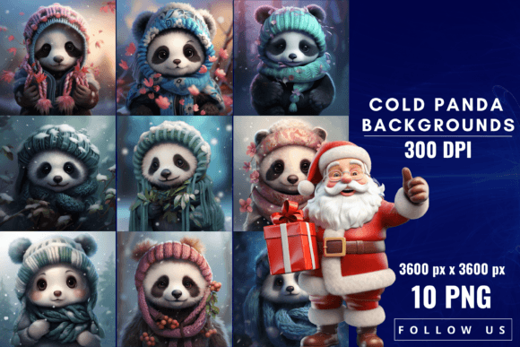 Embrace Frosty Charm with Cold Panda Backgrounds