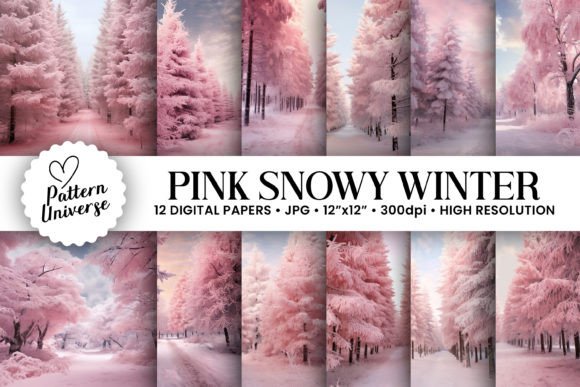 Embrace the Frost: Why Pink Snowy Winter Backgrounds Are Your Next Favorite Design Asset