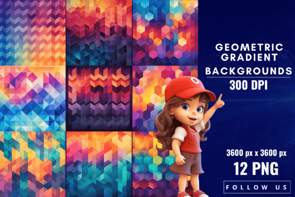 Geometric Gradient Backgrounds: A Modern Design Essential