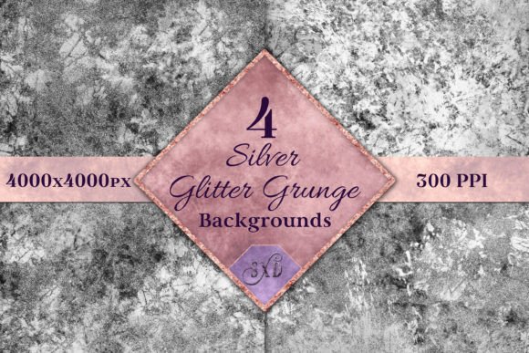 Silver Glitter Grunge Backgrounds: Adding Edge to Your Designs