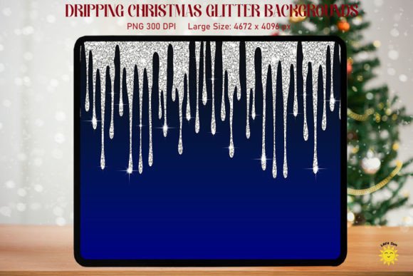 Transform Your Holiday Designs with Dripping Christmas Glitter Backgrounds