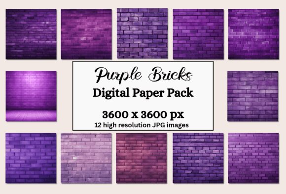Transform Your Projects with Purple Brick Texture Backgrounds