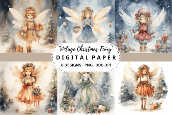 Unlocking the Magic of Vintage Christmas Fairy Backgrounds