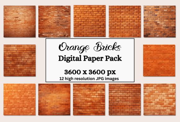 Warmth and Texture: Using Orange Brick Backgrounds