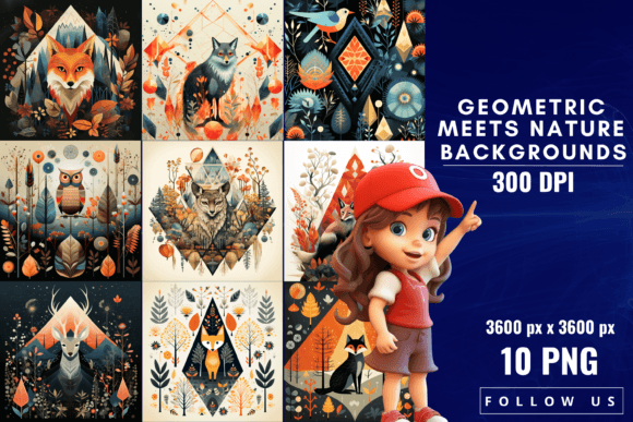 Where Geometry Meets the Wild: Using Nature-Inspired Backgrounds